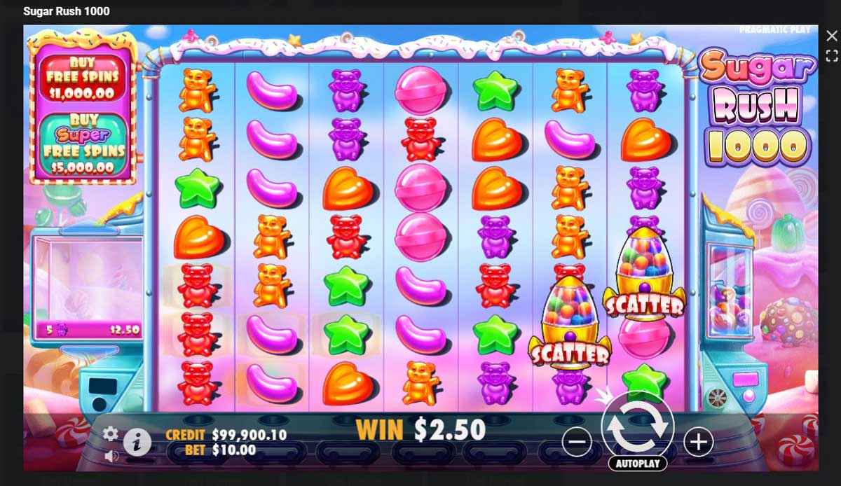 Sugar Rush 1000 slot machine game